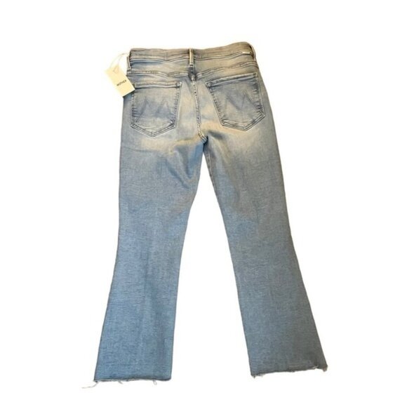 Mother Denim The Insider Crop Step Fray Jeans Light Wash Sz 25 NWT MSRP $248 - Picture 2 of 8